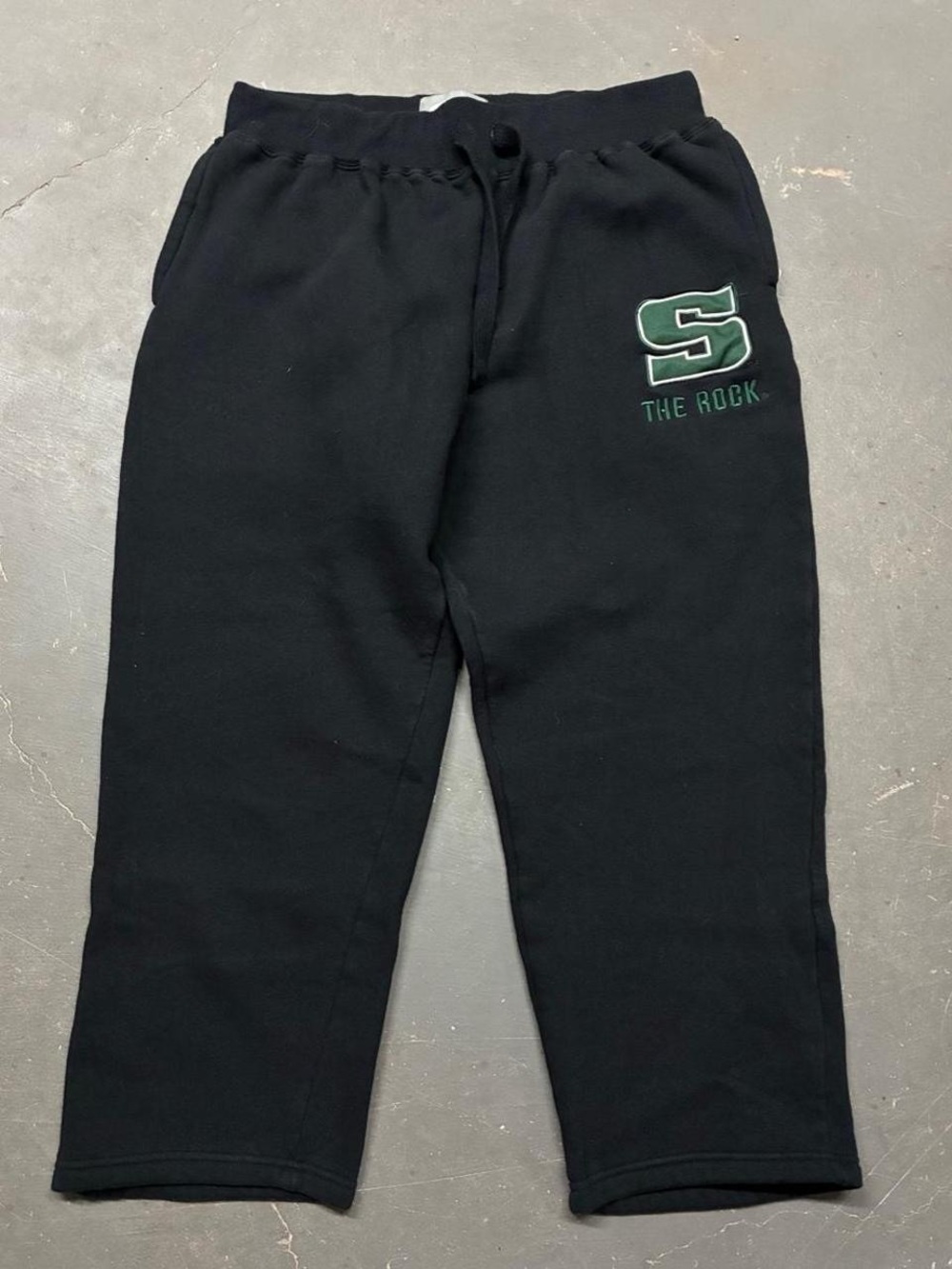 Women’s XL Black Fleece Slippery Rock University Cotton Baggy Sweatpants e5